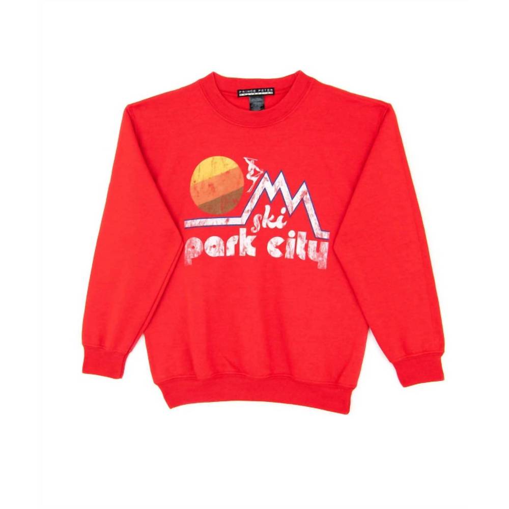 NEW PRINCE PETER women's park city sweatshirt in red - Picture 2 of 2